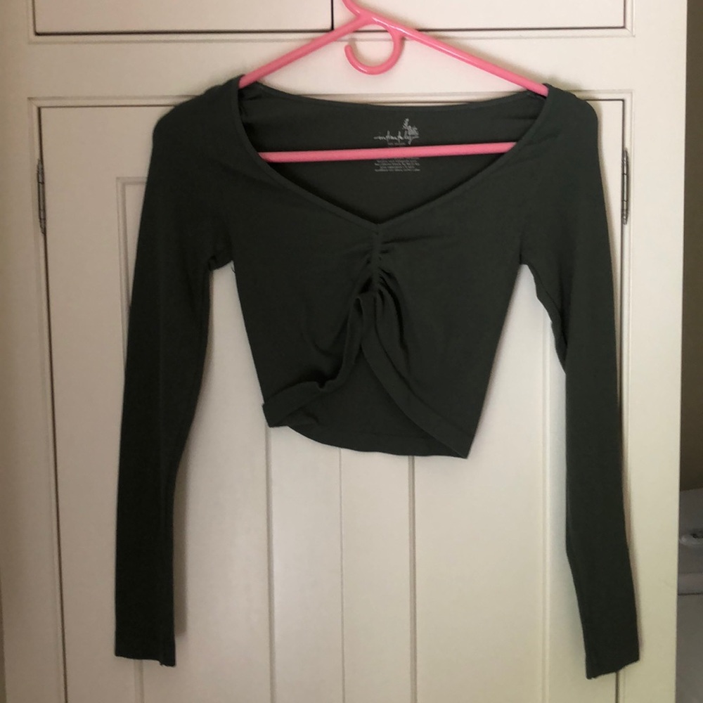 Ruched crop top from Free People